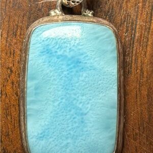 Larimar pendant with 925 silver